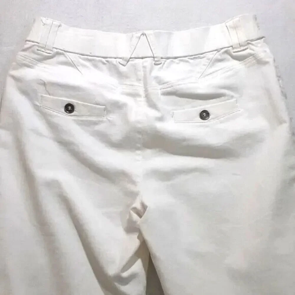 Christopher & Banks size 12 white cropped jeans - Picture 5 of 15